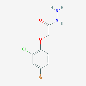 molecular formula C8H8BrClN2O2 B1276139 2-(4-Bromo-2-chlorophenoxy)acetohydrazide CAS No. 588680-03-9