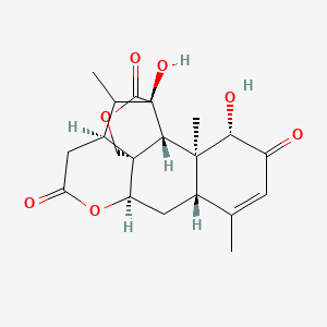 molecular formula C20H24O7 B12761439 Shinjudilactone CAS No. 80180-30-9