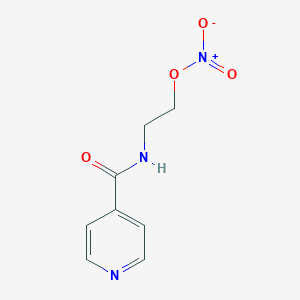 molecular formula C8H9N3O4 B127615 4-Pyridinecarboxamide, N-[2-(nitrooxy)ethyl]- CAS No. 65141-47-1