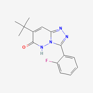 molecular formula C15H15FN4O B12761549 O1H5QP7Rnb CAS No. 252977-56-3