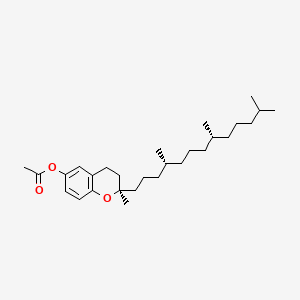 molecular formula C28H46O3 B12761577 Tocol acetate, (2R)- CAS No. 153379-68-1
