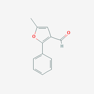 molecular formula C12H10O2 B127616 5-Methyl-2-phenyl-3-furaldehyde CAS No. 157836-53-8