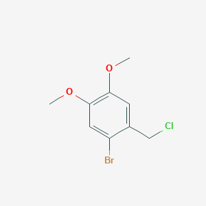 1-Bromo-2-(chloromethyl)-4,5-dimethoxybenzene