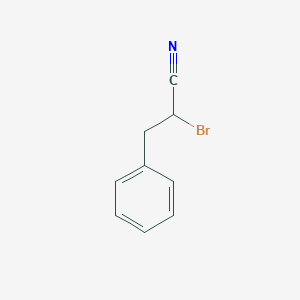 molecular formula C9H8BrN B1276170 2-Bromo-3-phenylpropanenitrile CAS No. 62448-27-5