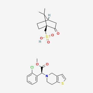 molecular formula C26H32ClNO6S2 B12761708 Clopidogrel camsylate CAS No. 862163-72-2