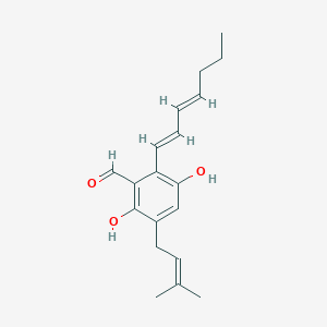 molecular formula C19H24O3 B12761718 Dihydroauroglaucin CAS No. 77102-91-1
