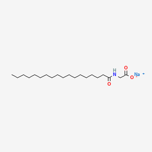 molecular formula C20H38NNaO3 B12761721 Sodium stearoyl glycinate CAS No. 41489-14-9
