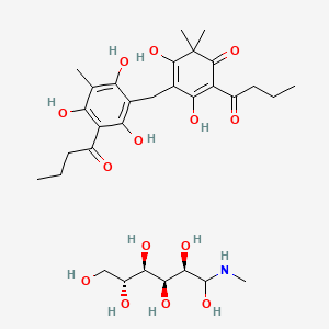 molecular formula C31H47NO14 B12761741 Flavaspidic acid-N-methylglucaminate CAS No. 992-18-7