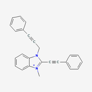 molecular formula C25H19N2+ B12761752 AZB-002 cation CAS No. 255716-40-6