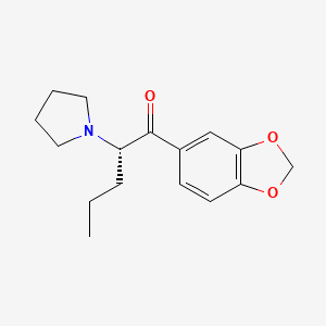 molecular formula C16H21NO3 B12761774 Methylenedioxypyrovalerone, (S)- CAS No. 1388142-28-6