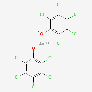 molecular formula C12Cl10O2Zn B12761812 Zinc bis(pentachlorophenolate) CAS No. 2917-32-0