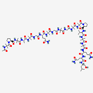 molecular formula C83H141N23O24 B12761934 Hypelcin A CAS No. 69910-29-8