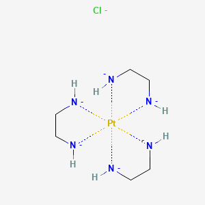 molecular formula C6H18ClN6Pt-7 B12761937 Tris(ethylenediamine)platinum(IV) chloride CAS No. 12079-33-3