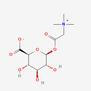 molecular formula C11H19NO8 B12761968 Betaine glucuronate CAS No. 32087-68-6