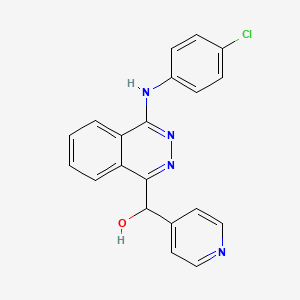 molecular formula C20H15ClN4O B12761976 Vatalanib metabolite M24 CAS No. 212142-75-1