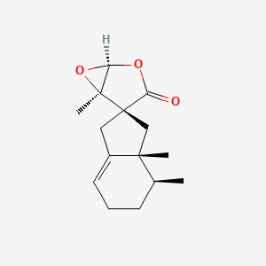 molecular formula C15H20O3 B12761980 (+)-Palmosalide C CAS No. 128255-38-9