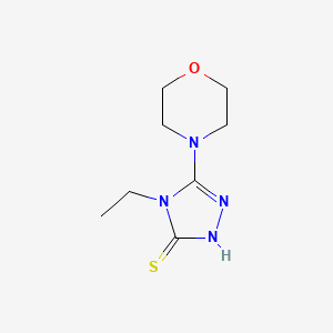 molecular formula C8H14N4OS B1276211 4-ethyl-5-morpholin-4-yl-4H-1,2,4-triazole-3-thiol CAS No. 847783-74-8