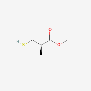 molecular formula C5H10O2S B12762140 Methyl (R)-(+)-3-mercapto-2-methylpropanoate CAS No. 86961-09-3