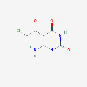 molecular formula C7H8ClN3O3 B1276217 6-amino-5-(chloroacetyl)-1-methylpyrimidine-2,4(1H,3H)-dione CAS No. 22365-19-1
