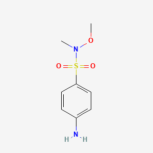 molecular formula C8H12N2O3S B1276219 4-amino-N-methoxy-N-methylbenzenesulfonamide CAS No. 33529-48-5