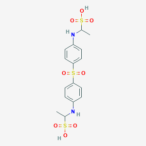 molecular formula C16H20N2O8S3 B12762280 FK4Tzf2EG6 CAS No. 698336-39-9