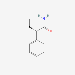 molecular formula C10H13NO B12762302 2-Phenylbutyramide, (+)- CAS No. 13490-76-1