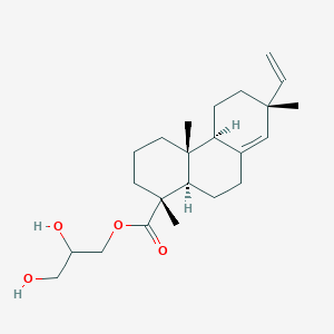 molecular formula C23H36O4 B12762306 Glyceryl 1-sandaracopimarate CAS No. 1700652-03-4