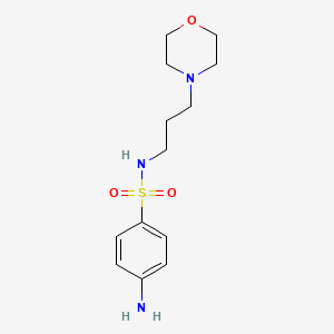 molecular formula C13H21N3O3S B1276233 4-amino-N-(3-morpholin-4-ylpropyl)benzenesulfonamide CAS No. 77837-45-7