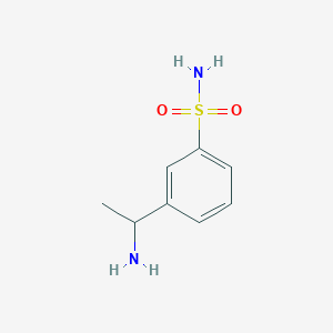 molecular formula C8H12N2O2S B1276234 3-(1-氨基乙基)苯磺酰胺 CAS No. 736913-57-8