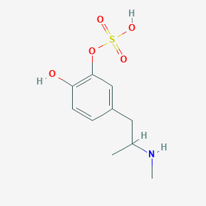 molecular formula C10H15NO5S B12762401 3,4-Dihydroxymethamphetamine-3-O-sulfate CAS No. 1294450-46-6