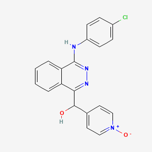 molecular formula C20H15ClN4O2 B12762482 Vatalanib metabolite M14 CAS No. 300843-21-4