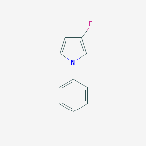 molecular formula C10H8FN B127625 3-fluoro-1-phenyl-1H-pyrrole CAS No. 148541-80-4