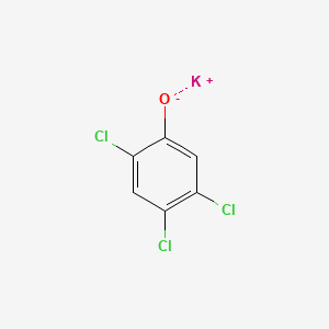 molecular formula C6H2Cl3KO B12762509 Potassium 2,4,5-trichlorophenolate CAS No. 35471-43-3