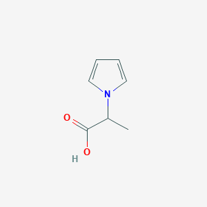 molecular formula C7H9NO2 B1276254 2-(1H-吡咯-1-基)丙酸 CAS No. 63751-72-4