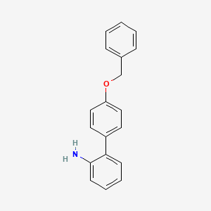 molecular formula C19H17NO B1276259 4'-(苄氧基)-[1,1'-联苯]-2-胺 CAS No. 400746-75-0