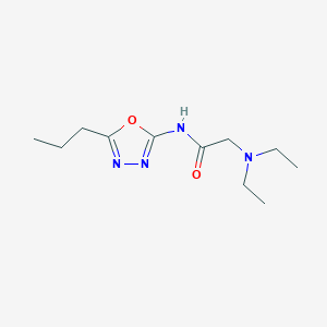 Acetamide, 2-(diethylamino)-N-(5-propyl-1,3,4-oxadiazol-2-yl)-
