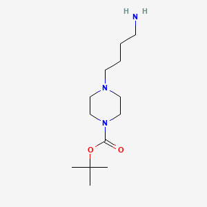 molecular formula C13H27N3O2 B1276261 1-Boc-4-(4-aminobutyl)piperazine CAS No. 745048-07-1