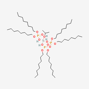 molecular formula C51H109O13P3Ti B12762675 Dioctyl phosphate;propan-2-olate;titanium(4+) CAS No. 61436-47-3