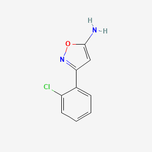 molecular formula C9H7ClN2O B1276273 3-(2-Chlorophenyl)isoxazol-5-amine CAS No. 27025-74-7