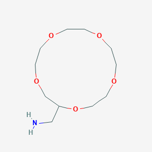molecular formula C11H23NO5 B1276274 1,4,7,10,13-Pentaoxacyclopentadecane-2-methanamine CAS No. 83585-56-2