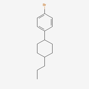 molecular formula C15H21B B1276275 1-Bromo-4-(trans-4-propylcyclohexyl)benzene CAS No. 86579-53-5