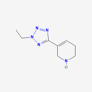 molecular formula C8H13N5 B12762866 LU-25-077 CAS No. 221549-70-8