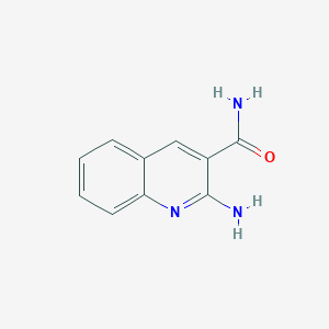 molecular formula C10H9N3O B1276296 2-Aminoquinoline-3-carboxamide CAS No. 31407-28-0