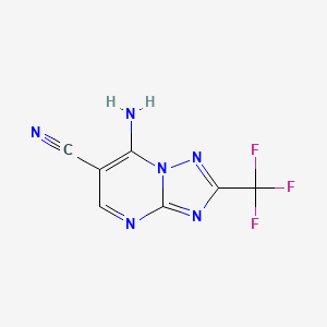 7-Amino-2-(trifluoromethyl)[1,2,4]triazolo[1,5-a]pyrimidine-6-carbonitrile
