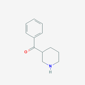 molecular formula C12H15NO B1276309 Phenyl(piperidin-3-yl)methanone CAS No. 4842-87-9