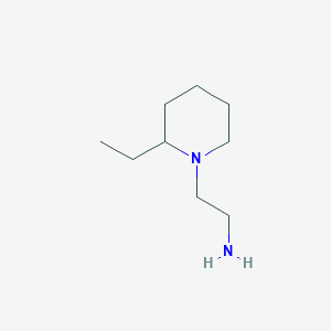 molecular formula C9H20N2 B1276318 2-(2-Ethyl-piperidin-1-yl)-ethylamine CAS No. 22014-04-6