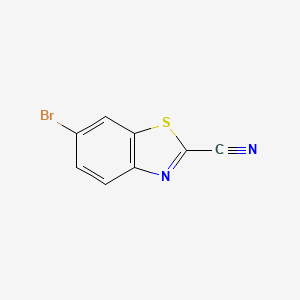 molecular formula C8H3BrN2S B1276323 6-Bromobenzo[d]thiazole-2-carbonitrile CAS No. 741253-03-2