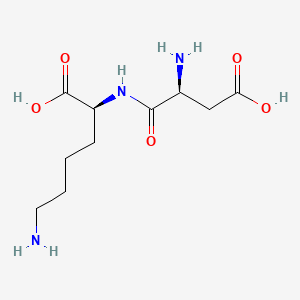 molecular formula C10H19N3O5 B1276327 Aspartyllysine CAS No. 5891-51-0