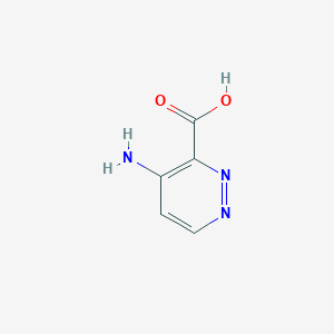 molecular formula C5H5N3O2 B1276350 4-Aminopyridazine-3-carboxylic acid CAS No. 20865-29-6