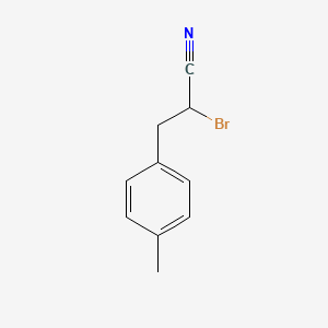 molecular formula C10H10BrN B1276356 2-Bromo-3-(4-methylphenyl)propanenitrile CAS No. 62448-29-7